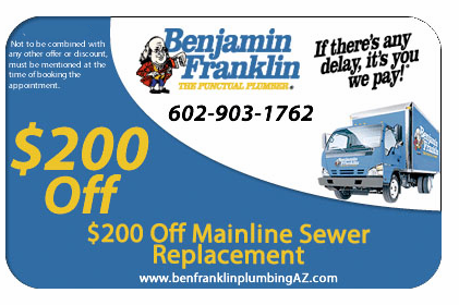 200 off sewer no exp Coupon for $200 off mainline sewer replacement