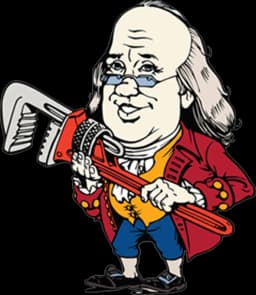 Benjamin Franklin Plumbing mascot