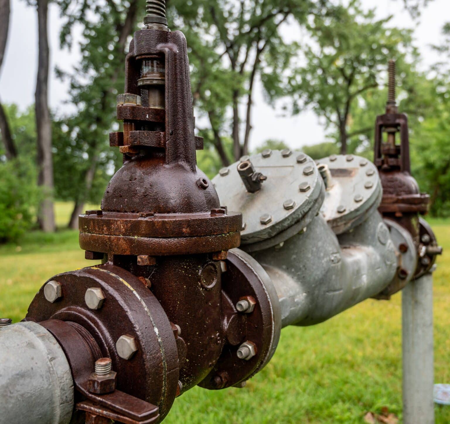 Backflow preventer testing.