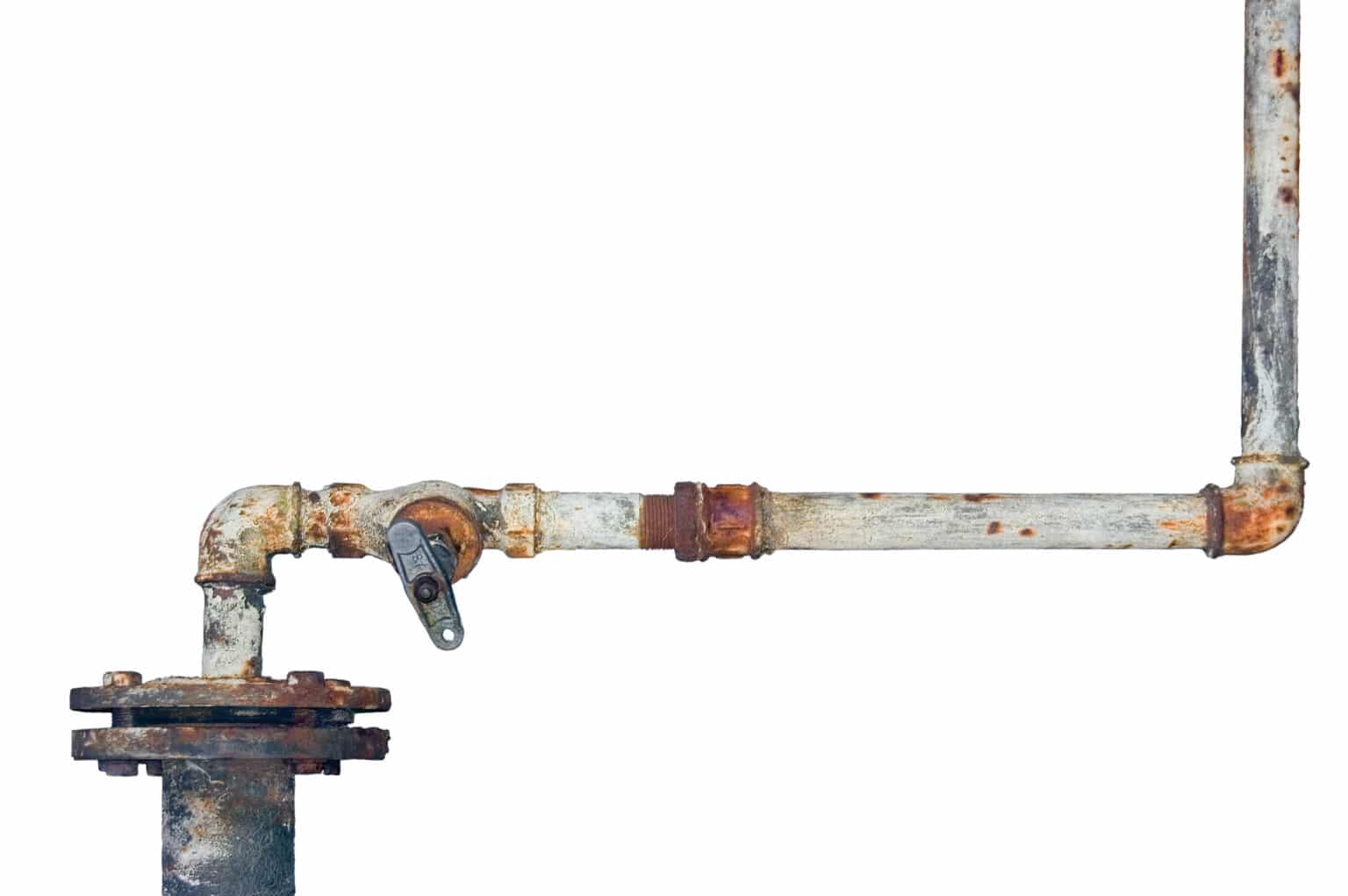 Rusted Galvanized Pipes.