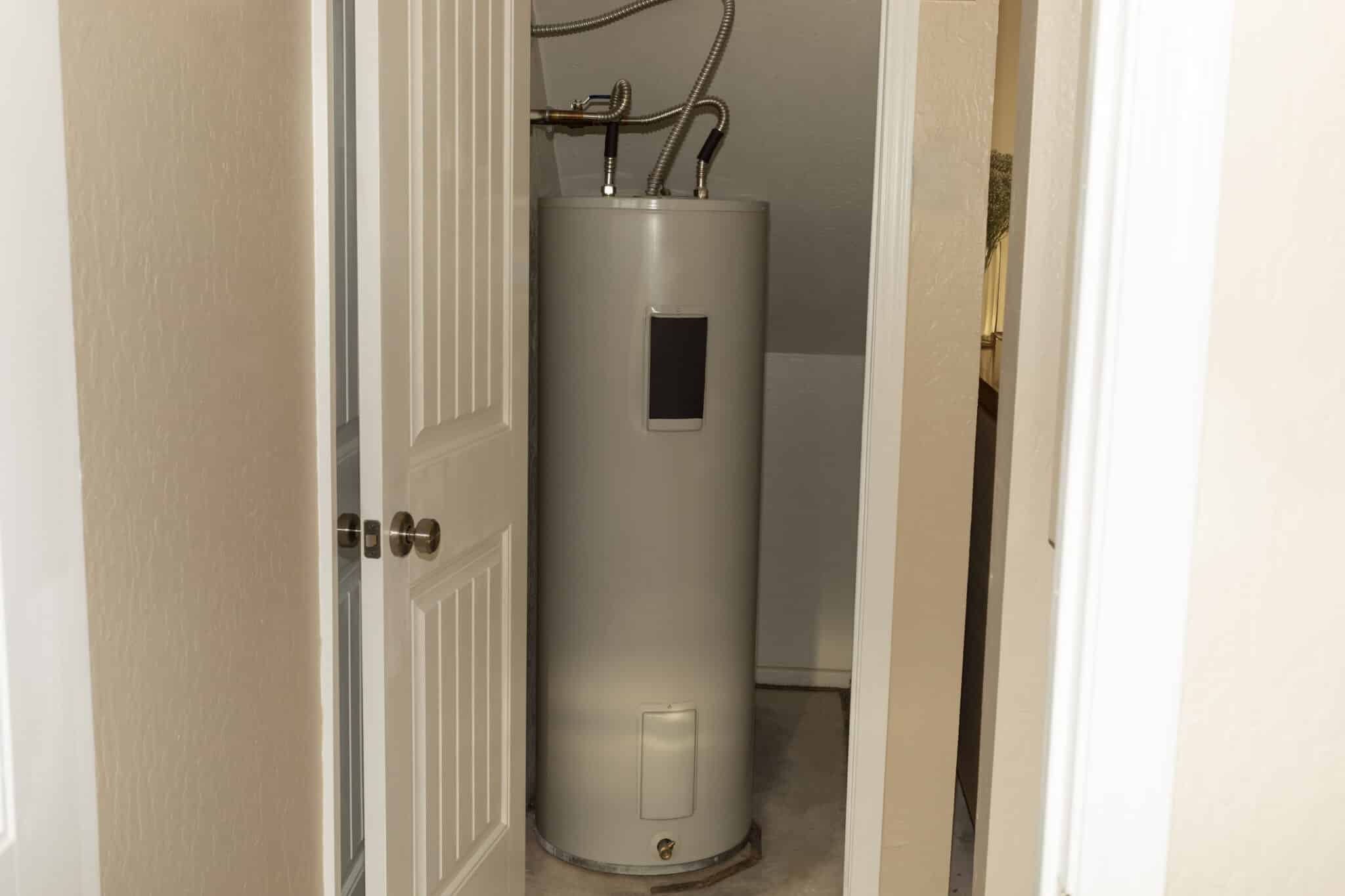 Home Modern electric water heater boiler.