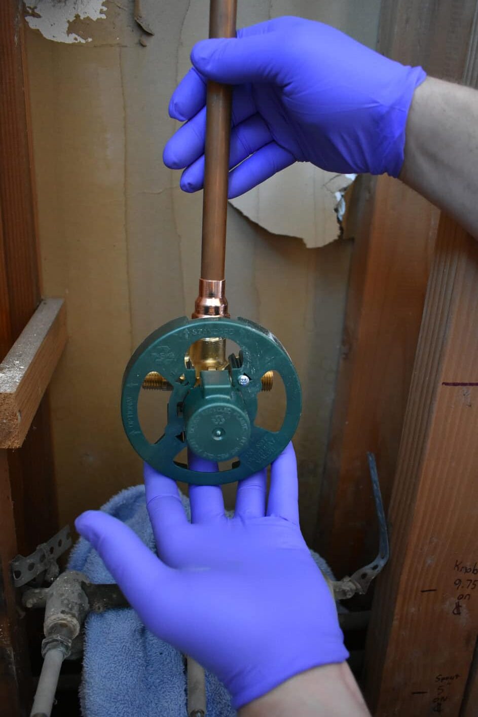 Installation water valve, Plumbing Valves.