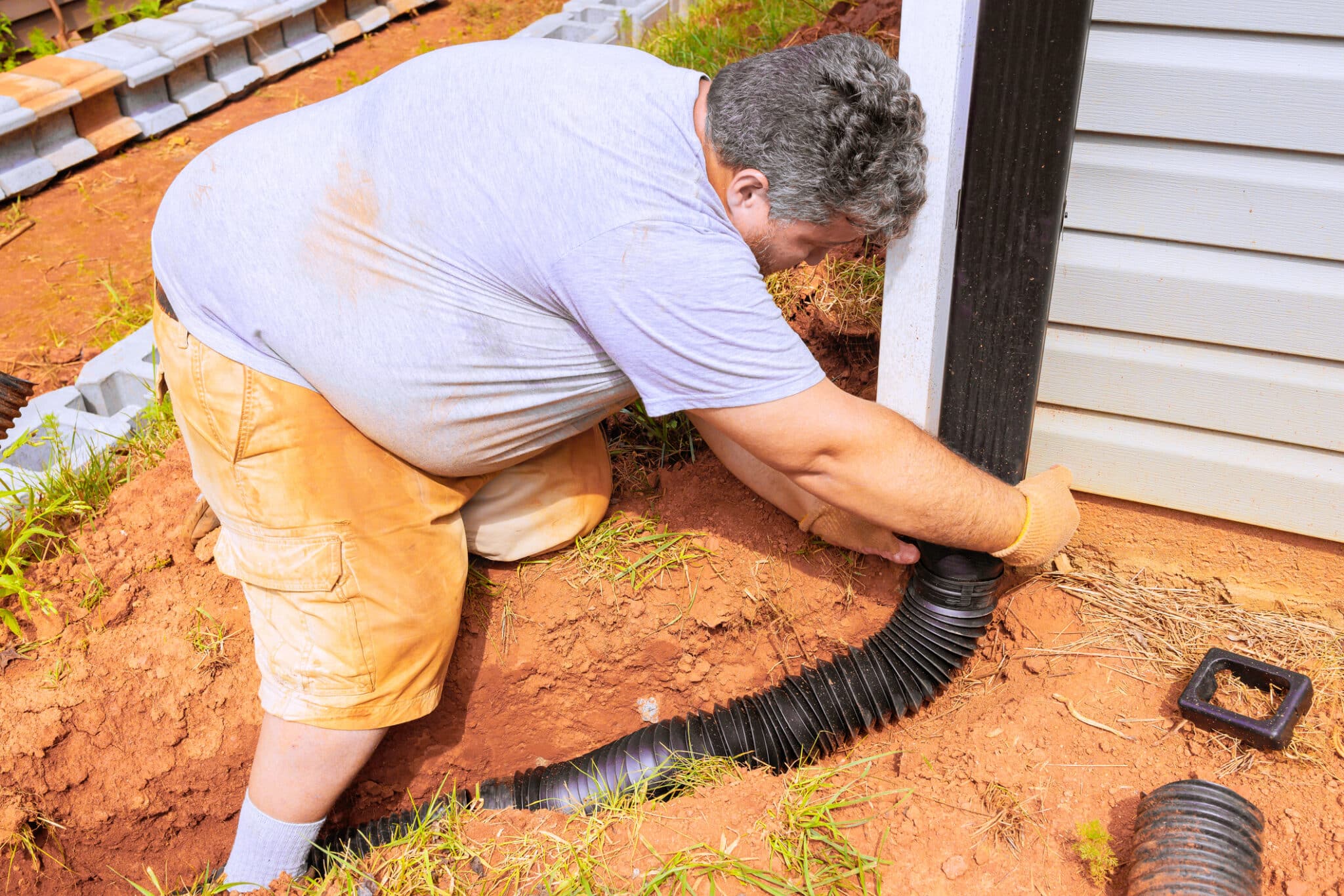 Proper downspout drainage, Prevent Clogged Gutters.