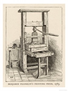 Ben Franklin Printing Press