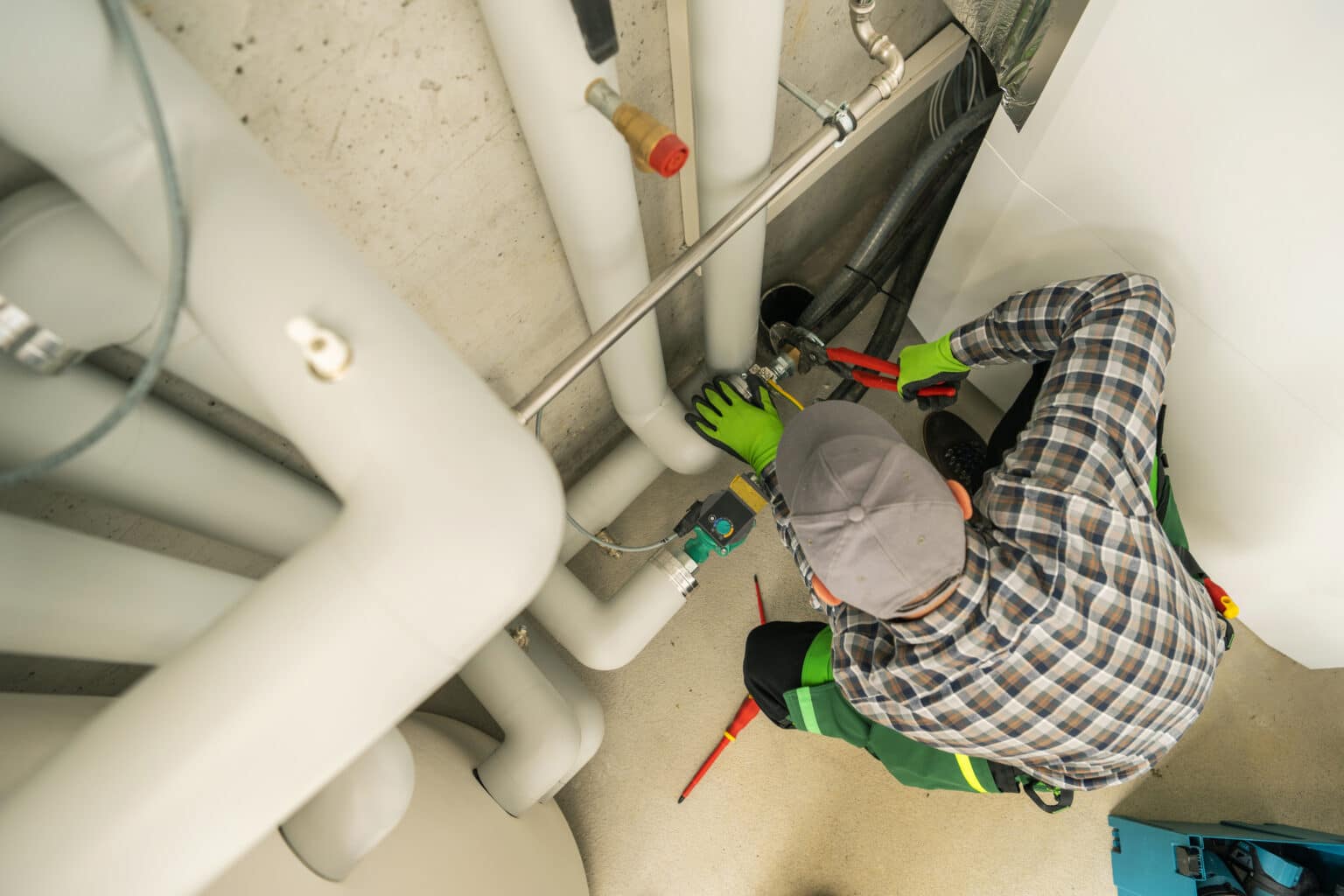 Professional plumber for plumbing pipe repairs.