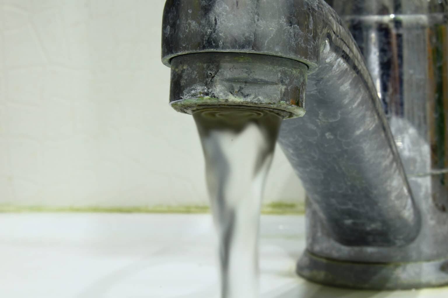 Mineral Buildup on faucet.