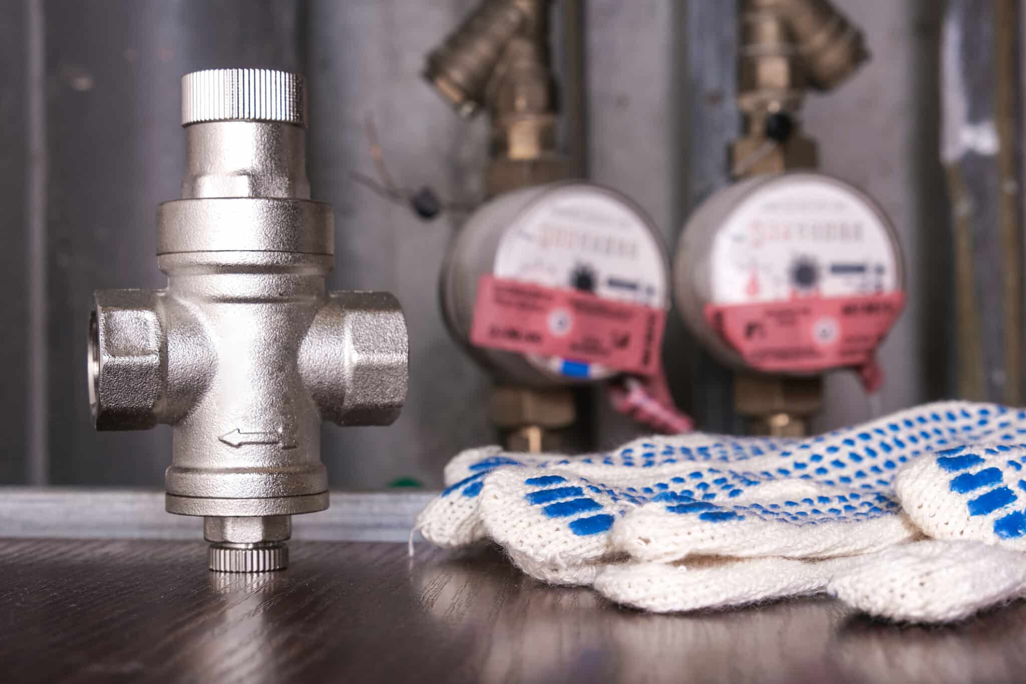 Water pressure regulation with gloves.